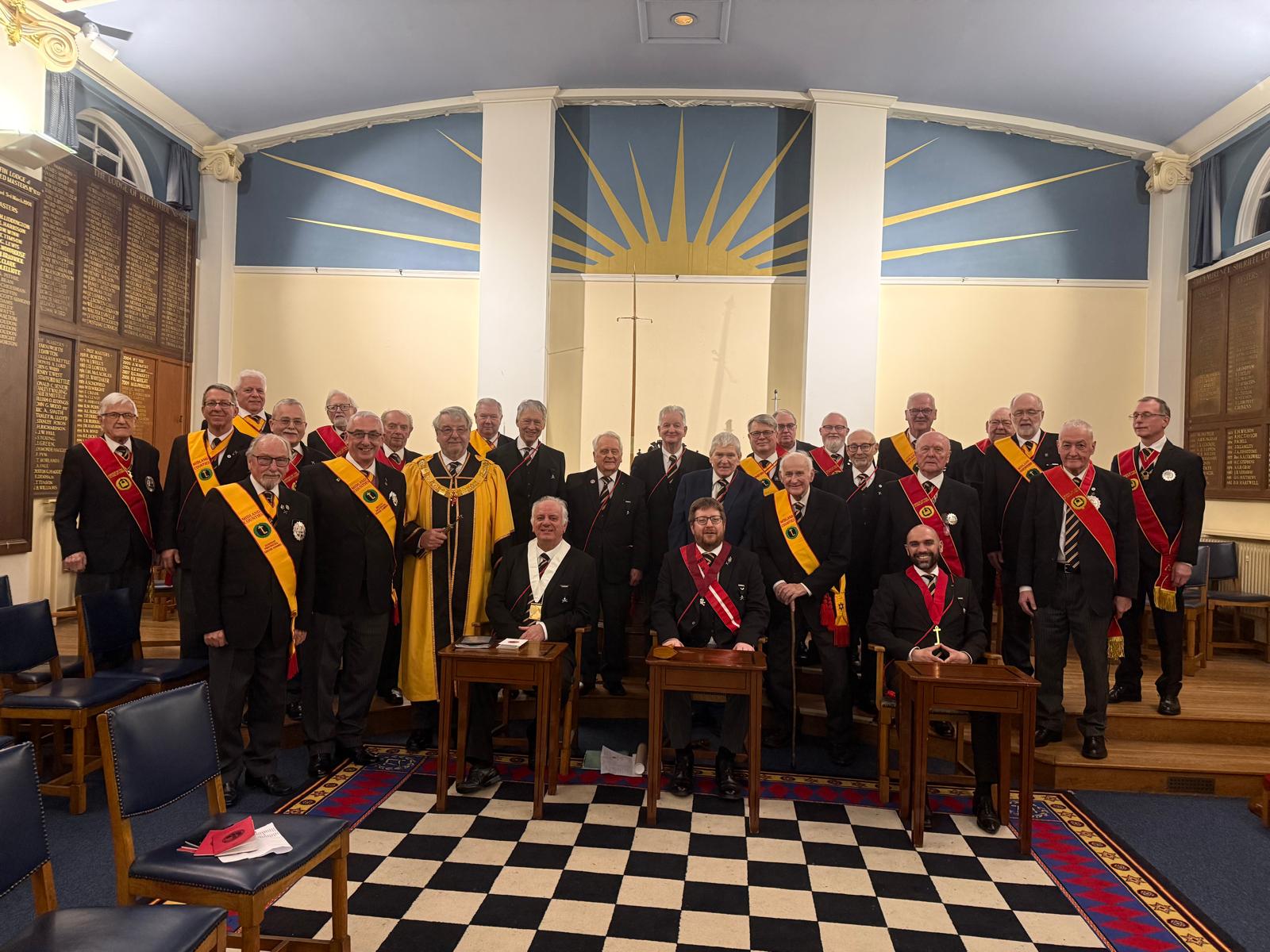 Read more about the article Installation of Em. Companion Jon Castle in Merevale 26TI Consistory meeting held on Friday, 20 March,